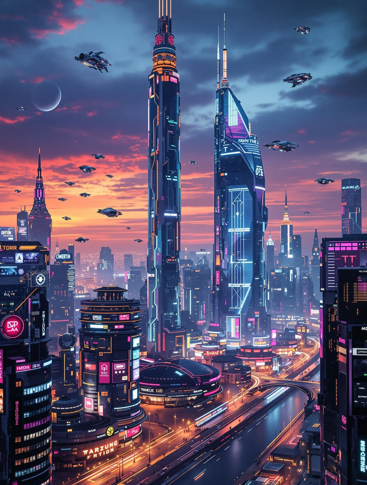 韩日影院-未来都市-科幻短片高清海报